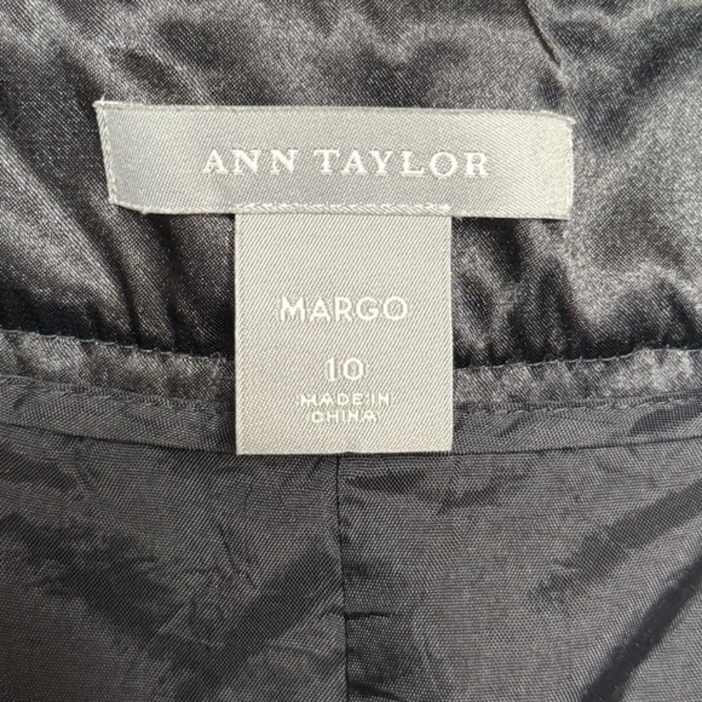Ann Taylor Margo Silk Blend Velvet Wide Leg Pant- Sz 10 - Picture 5 of 6